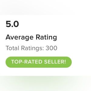 Shop with a 5 star seller! ⭐️⭐️⭐️⭐️⭐️